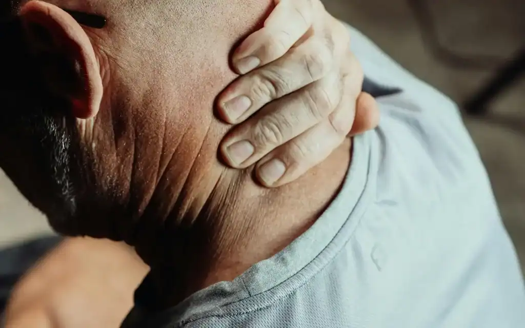 A man struggling with chronic physical pain